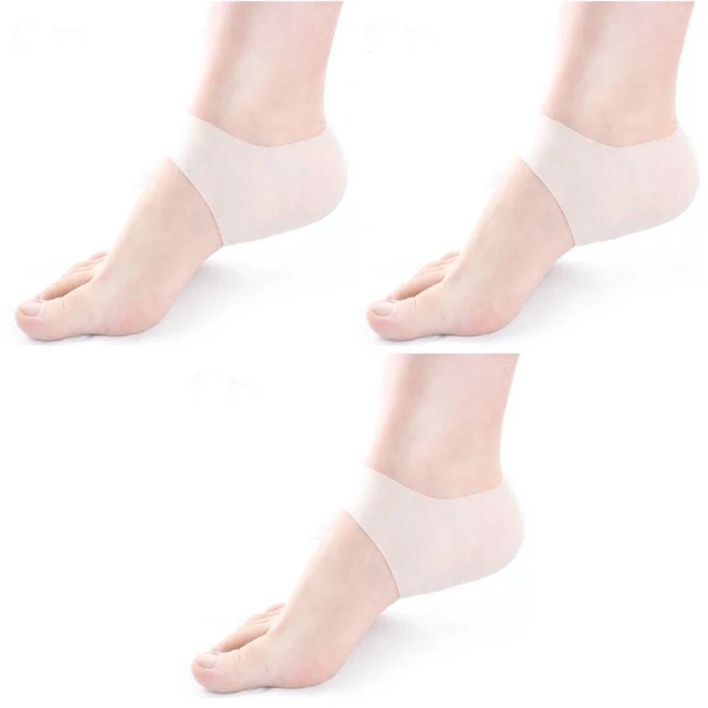 6 piezas calcetines cómodos de tacón para hombre y mujer calcetines antigrietas