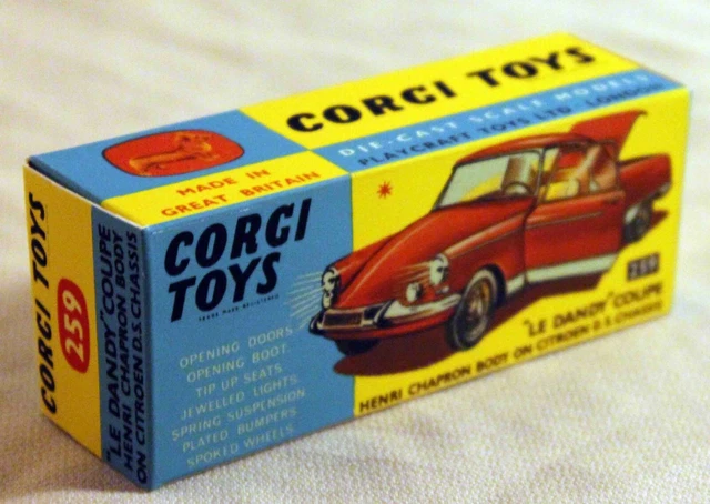 Lot #1024) Vintage 1:43 Scale Corgi Toys #259 Le Dandy Coupe with Box | #1857952307