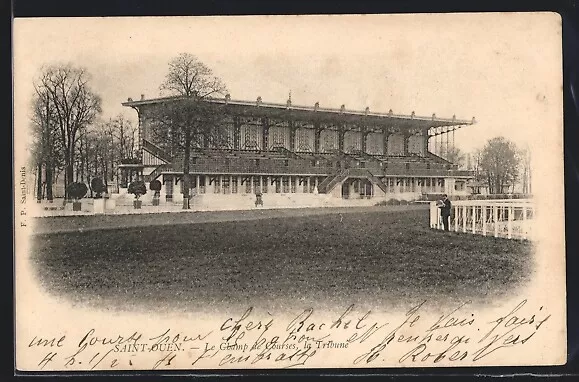 CPA Saint-Ouen, Le Champ de Courses, la Tribune 1903