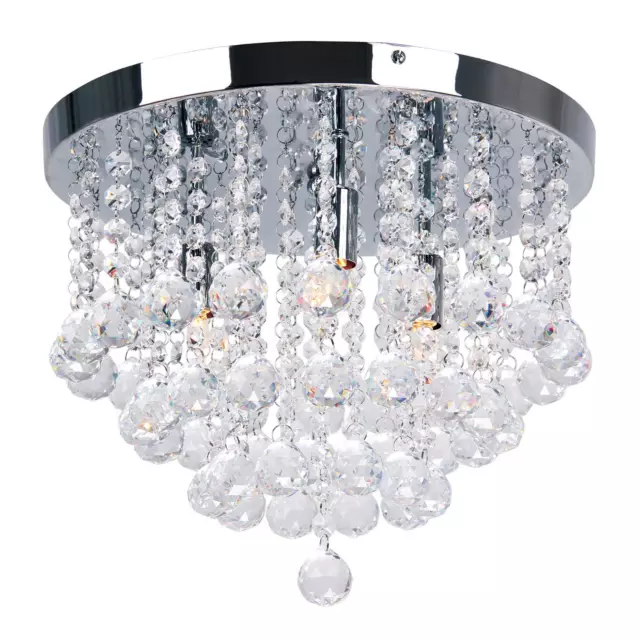 DEBENHAMS ALIYAH Crystal Glass Flush Ceiling Light. 75.00