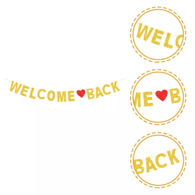 Willkommen zurück zu Hause welcome back home bannerage Schöne Zarte