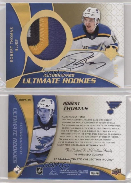 2018 Upper Deck Ultimate Collection /49 Robert Thomas RPA Rookie Patch Auto RC
