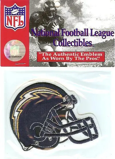 San Diego Chargers Helmet Patch Original Packaging National Emblem Official