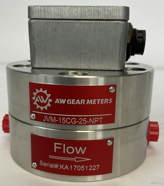 Aw Gear Meters Jvm-15Cg-25-Npt Flow Meter Dh-B Sensor 10-28Vdc