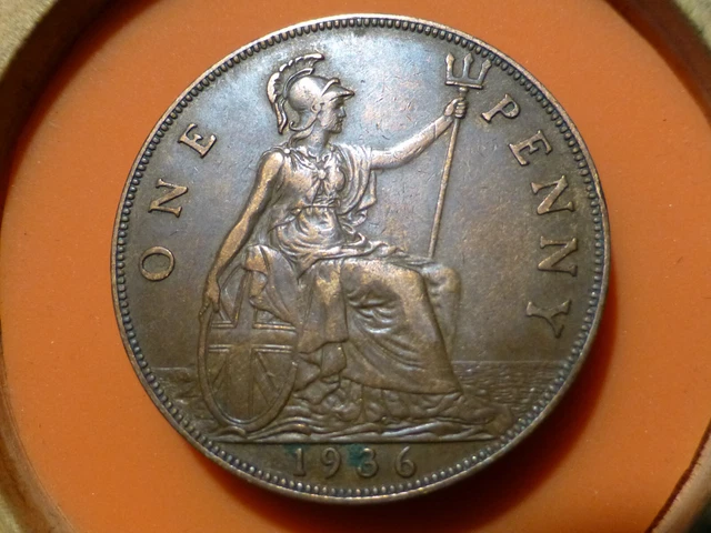 Angleterre - One Penny - 1936 - Recherchee & Qualite Ttb !