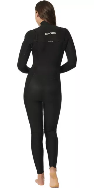 Rip Curl Womens Dawn Patrol Performance 5/3mm Chest Zip Wetsuit - Black 2