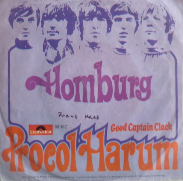 7" 1967 ORIGINAL RARE IN MINT- ! PROCOL HARUM : Homburg