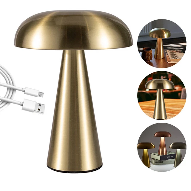 Mushroom Lamp LED Table Lamps Touch Dimming Rechargeable Restaurant Hotel Bar Be