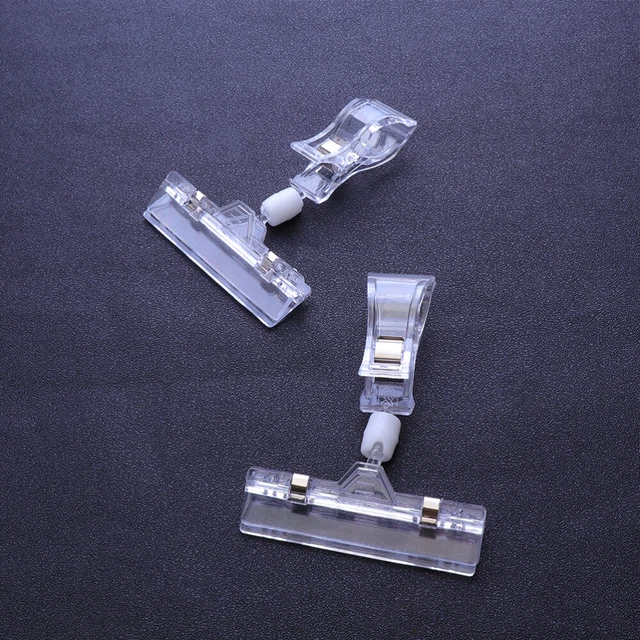 10 pz clip porta display clip segno merce clip rotante