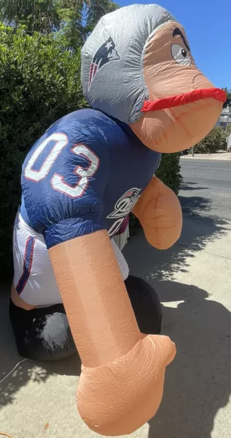 ENORME JUGADOR DE FÚTBOL AMERICANO INFLABLE GIGANTE GEMMY 2004 NFL NUEVA INGLAND PATRIOT 6' de alto 2