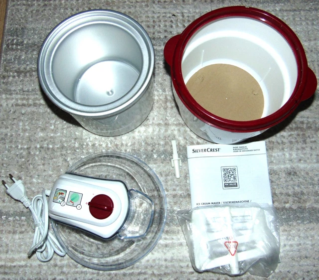 Caterlite Handbefüll-Eismaschine - 10kg Leistung - Rot