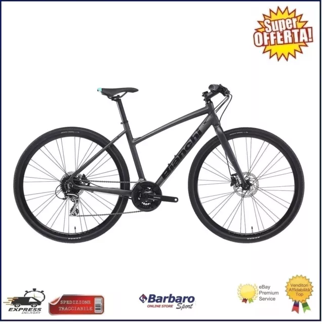 BIANCHI C SPORT DAMA 2 Acera 24V Disc Bicicletta Strada Ibrida