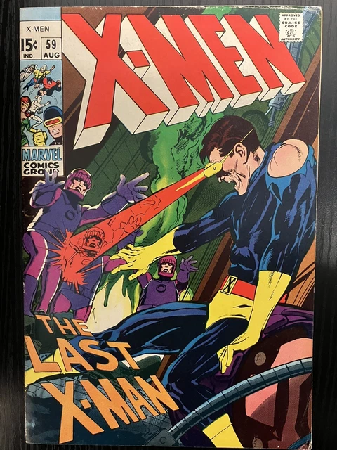 X-Men #59, VG 1st Appearance Karl Lykos; Neal Adams Cover/Art