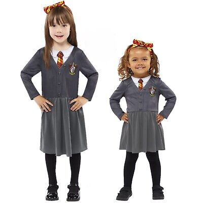 Baby Bambini Hermione Grifondoro School Uniform Costume Libro Day