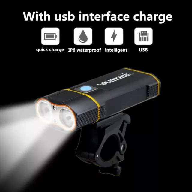 Mountain Flashlight Riding Equipment Usb Charging Lamp For Bicycle Headlight