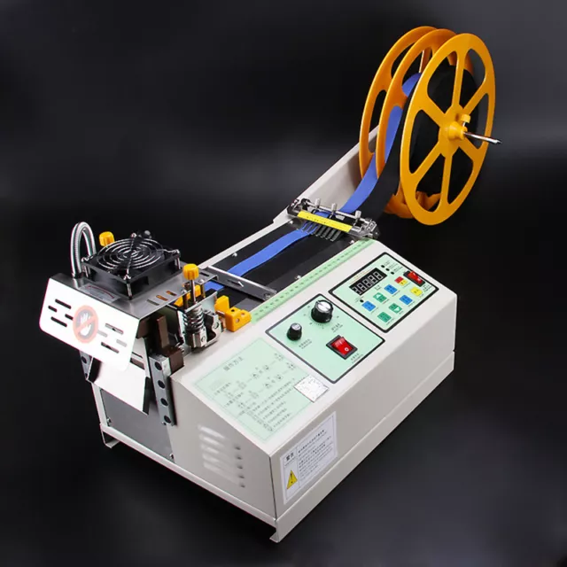 95mm Auto Textile Belts Cutting Machine Zipper Nylon Belts Hot Cold Cutting 220V