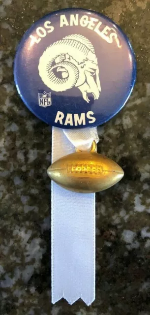 LOS ANGELES RAMS NFL FOOTBALL VINTAGE 1960's PINBACK/BUTTON NEAR MINT