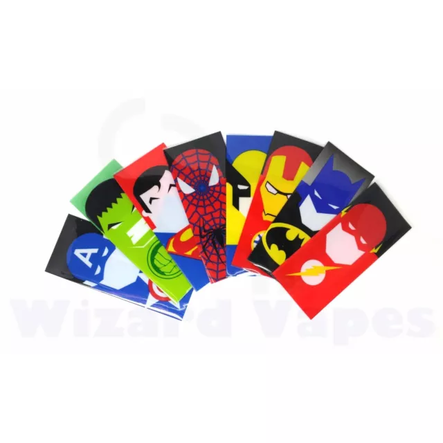 18650 Battery Wraps - Super Hero Style - 8 Designs Heat Shrink PVC Sleeves