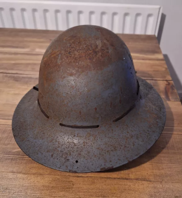 WW2 Zuckerman Helmet British Civil Defence Original 1941 Civilian