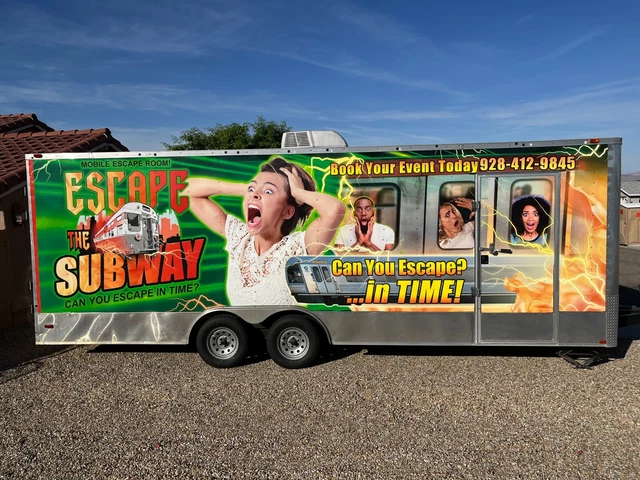 Escape The Subway Themed Mobile Escape Room Trailer Turn Key Business