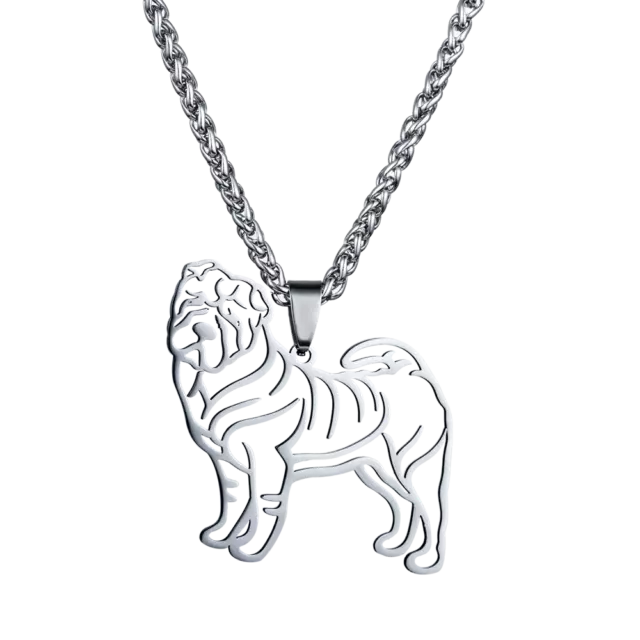 Sharpei Chinese Shar Pei Pet Dog Tag Pendant Necklace