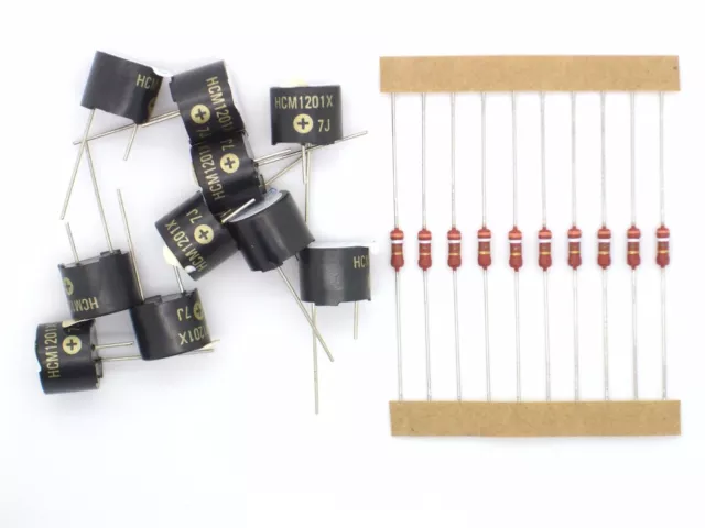 10x HCM1201X Sound-Generator 1,5V (12V /390Ω) /75dB/2300Hz (Signalgeber,Piepser)