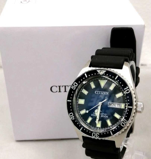 Montre CITIZEN Automatique Jour-date - Modèle Rare Des Années 70 - Cadran Noir - Occasion Fonctionnelle