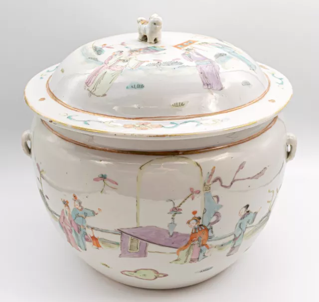 Chinese Porcelain Famille Rose Kamcheng Soup Bowl Qing Period Tongzhi(1861-1875)