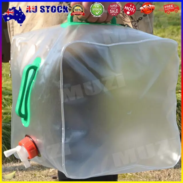 20L Foldable Outdoor Camping Hiking Water Bag Storage Carrier Container Bag #