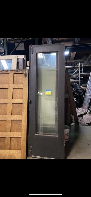 Pair Antique Store Front Entry Doors 30” x 96”x 1.75” each