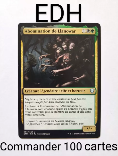 MTG Commander Deck Elfes Tribal Abomination de Llanowar 100 Cartes Magic EDH