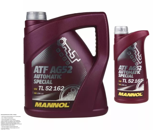 5 Liter Original MANNOL Automatikgetriebeöl ATF AG52 Automatic Special