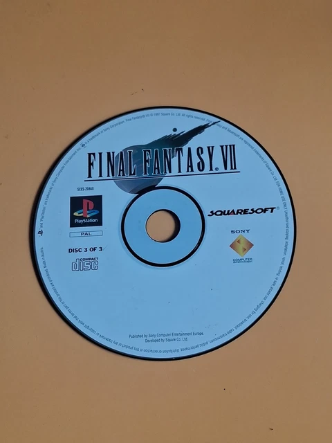 Disque 3/4 Du Jeu Final Fantasy VIII (FF8) Pour PS1 - Version Française, Bon état