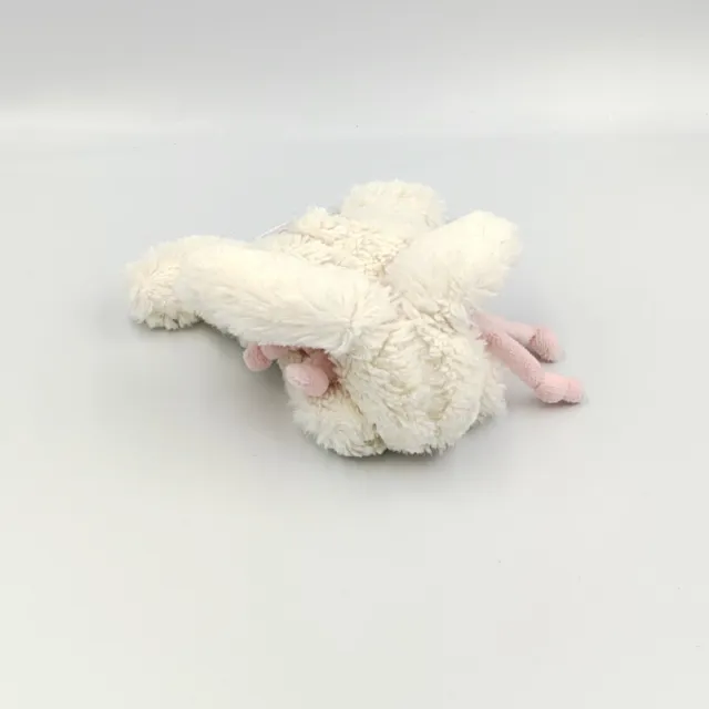 Doudou et compagnie lapin blanc rose Bonbon Avent 16 cm - 29752