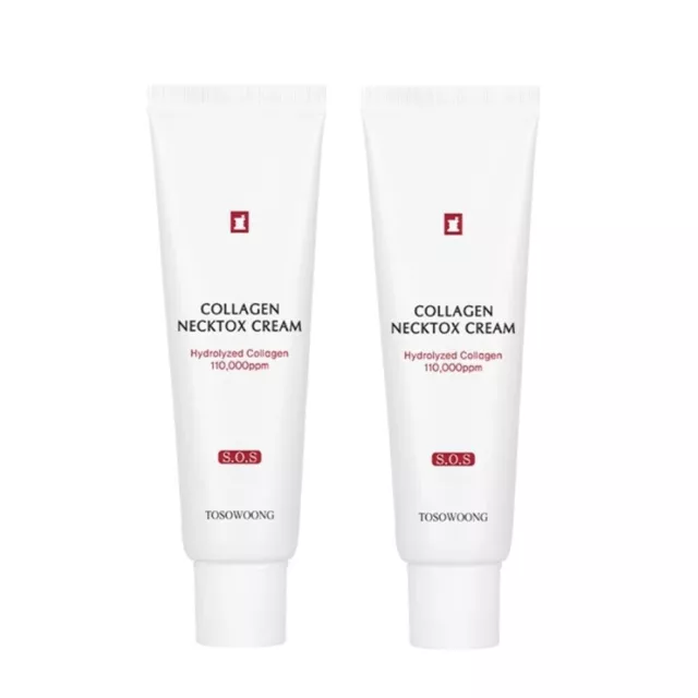 TOSOWOONG Kollagen Necktox Creme 50ml x 2ea Anti-Falten feuchtigkeitsspendend K-Beauty