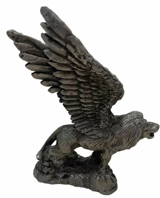 Pewter Winged Lion Vintage