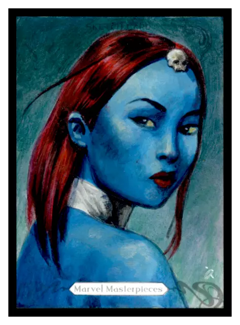2018 Upper Deck UD Marvel Masterpieces 1/1 Sketch Mystique Fabian Quintero JS