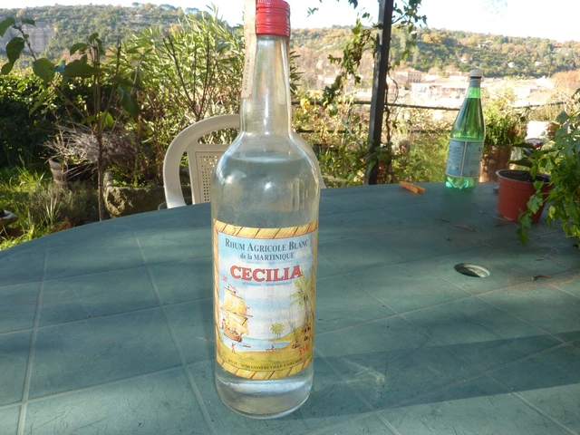 Vieiile Bouteille De Rhum Blanc Agricole De La Martinique Cecilia 1 L 50°