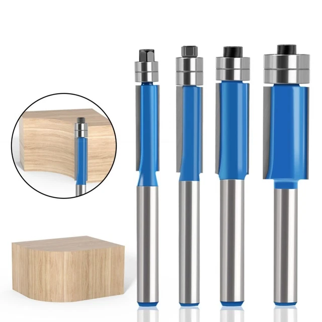Carbide Milling Cutter Double Bearing Flush Trim Bit  Woodworking Tool