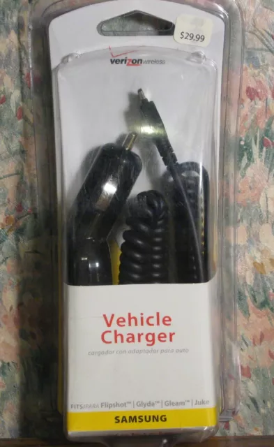 Samsung Verizon Vehicle Charger for Flipshot Glyde Gleam and Juke SAM20CONVPC