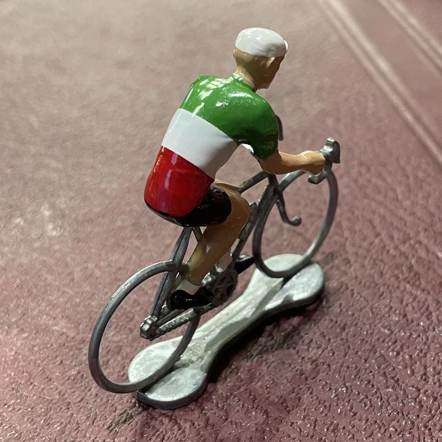 Rare Jouet Ancien Cycliste Tartempion Bois Et Métal 1900