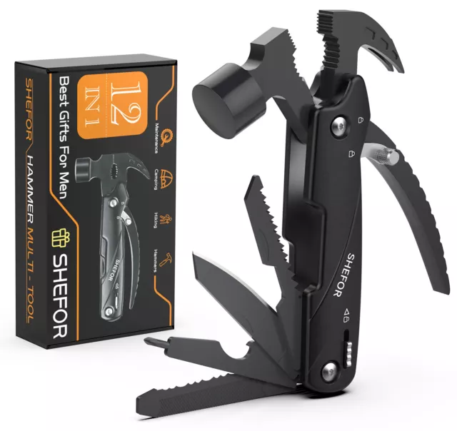 12 in1 Multitool Camping Zubehör, Gadgets für Männer Geschenke für Papa,Vatertag