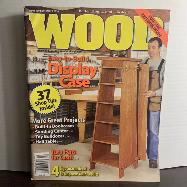 Wood Magazine September 2010 Easy-to-build Display Case + 37 Shop Tips Inside!