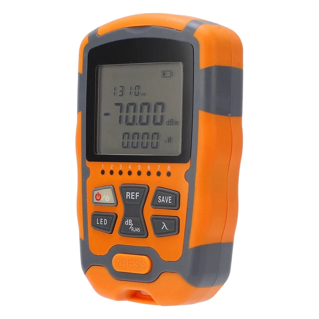 Mini Optical Power Meter Portable Optical Fiber Cable Tester With LED Light SMO