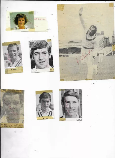Rare Autograph - John Holder - Hampshire County Cricket Club
