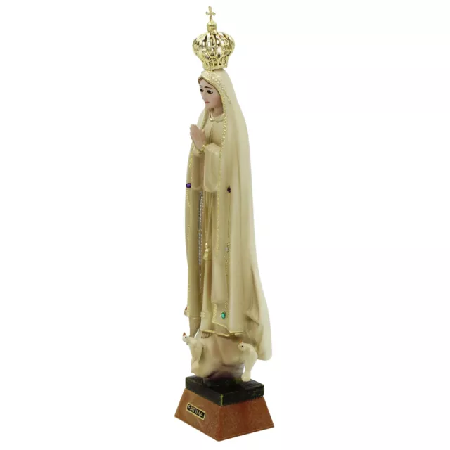 9.5" Our Lady Of Fatima Virgin Mary Beige Religious Statue, #1033V 3