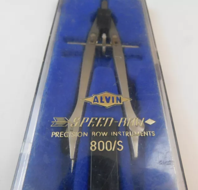 Vintage - ALVIN - Precision SPEED BOW Compass Set - 800/S w CASE