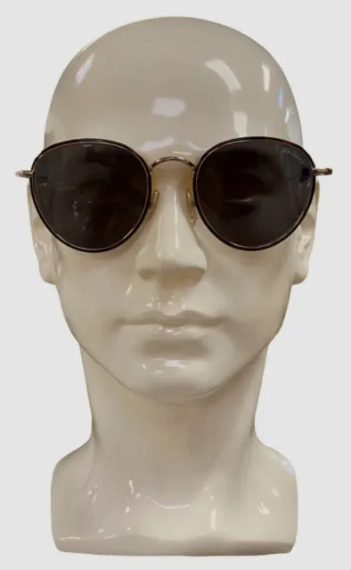 $220 Illesteva Women's Silver Metal Round Sunglasses Shades Size 50-20-145
