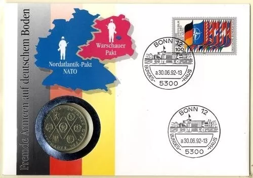 DDR Numisbrief 10 M | Nato & Warschauer Pakt 1992 | Worbes 174 [WD174