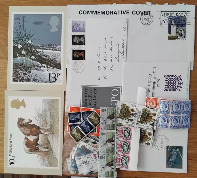 gb postage stamps job lot